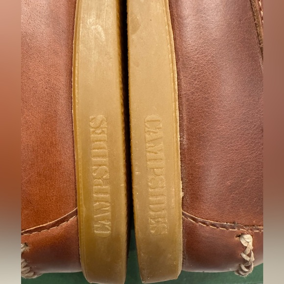 Sebago Campsides Size 9.5M Brown Leather Scout Camp Moc - Picture 6 of 9